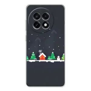 Силіконовий бампер на різдво для OnePlus Ace 5 (Місто зимове)