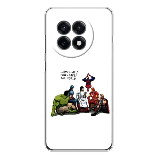 Чехол с рисунком «Иисус супергерой» для OnePlus Ace 5
