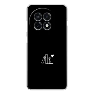 Чехол с картинками на черном фоне для OnePlus Ace 5 (Книжки)
