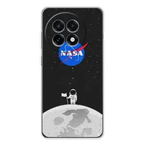 Силиконовый бампер с принтом "Наса" на OnePlus Ace 5 (Космонавт NASA)