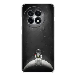 Силиконовый Чехол с принтом "Космонавты" на OnePlus Ace 5 (Космонавт романтик)