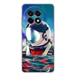 Силиконовый Чехол с принтом "Космонавты" на OnePlus Ace 5 (Космонавт в воде)