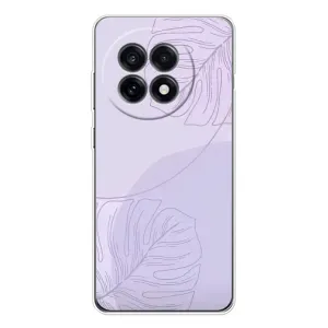 Чохол квітковий дизайн для OnePlus Ace 5 (Монстера фіолетова)