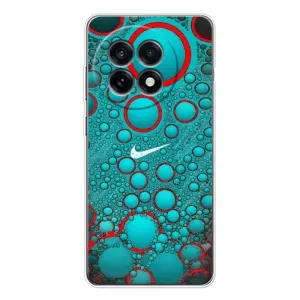 Силиконовый Чехол на OnePlus Ace 5 с картинкой Nike (Найк зеленый)