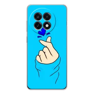 Чохол (Знак сердечка) для OnePlus Ace 5 (Сердечко на синоьому)
