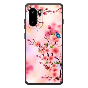 Чехол с принтом САКУРЫ на OnePlus Ace 6 (Бабочки на сакуре)