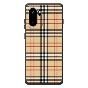 Чехол с Брендами одежды на ВанПлюс Эйс 6 (Burberry стиль)