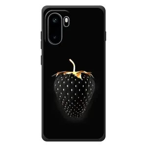 Чехол с изображением вкусной еды для OnePlus Ace 6 (Чёрная клубника)