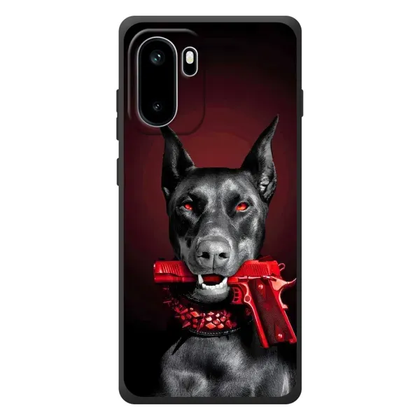 Чехол с рисунком «Доберман злой» для OnePlus Ace 6 Чехол с рисунком «Доберман злой» для OnePlus Ace 6