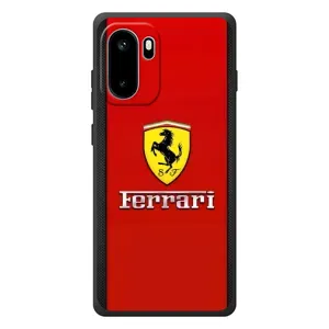 Силіконовий бампер з картинкою машини на OnePlus Ace 6 (Ferrari Logo)
