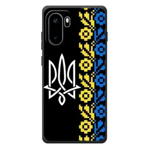 Силіконовый Чохол на OnePlus Ace 6 (Герб и вишиванка)