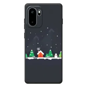 Силіконовий бампер на різдво для OnePlus Ace 6 (Місто зимове)