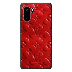 Текстурный Чехол Louis Vuitton для ВанПлюс Эйс 6 (Красный ЛВ)