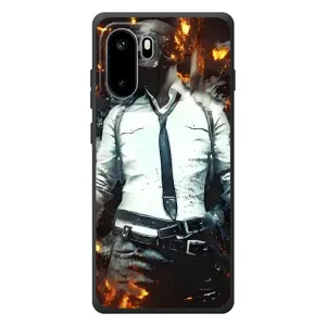 Силиконовый чехол с картинкой "Герой Pubg" на OnePlus Ace 6 (Man Пубг)