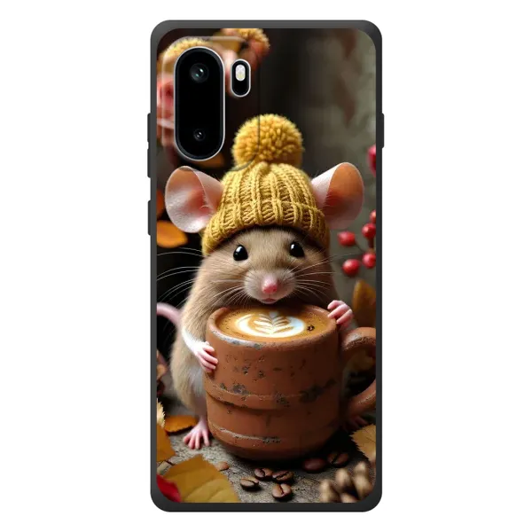 Чехол с рисунком «Мышка с кофе» для OnePlus Ace 6 Чехол с рисунком «Мышка с кофе» для OnePlus Ace 6