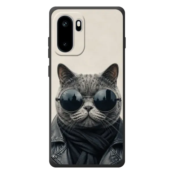 Чехол с рисунком «Модный кот» для OnePlus Ace 6