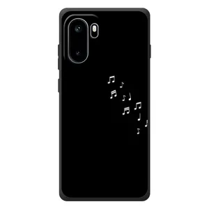Чохол з картинками на чорному фоні для OnePlus Ace 6 (Ноти)