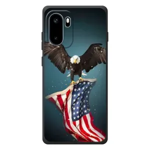 Чехол Флаг USA для OnePlus Ace 6 (Орел и флаг)