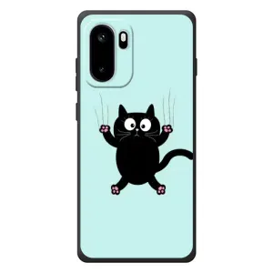 Силиконовый чехол с котиком для OnePlus Ace 6 (Падающий кот)