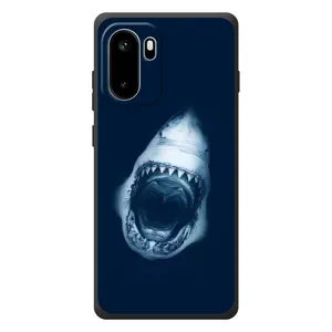 Силиконовый бампер с картинкой животных для OnePlus Ace 6 (Пасть Акулы)