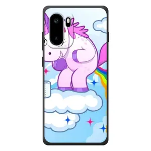 Чехол с рисунком «Радуга единорожка» для OnePlus Ace 6