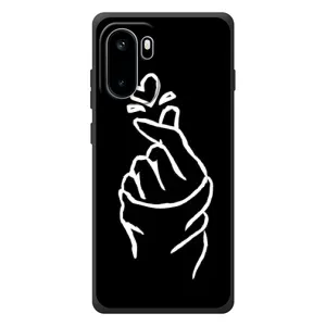 Чохол (Знак сердечка) для OnePlus Ace 6 (Сердечко на чорному)