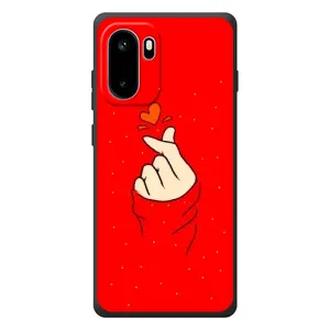 Чохол (Знак сердечка) для OnePlus Ace 6 (Сердечко на червоному)