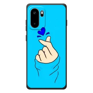 Чохол (Знак сердечка) для OnePlus Ace 6 (Сердечко на синоьому)