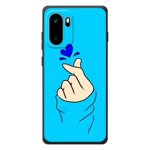 Чехол с рисунком «Сердце на синем» для OnePlus Ace 6 Чехол с рисунком «Сердце на синем» для OnePlus Ace 6