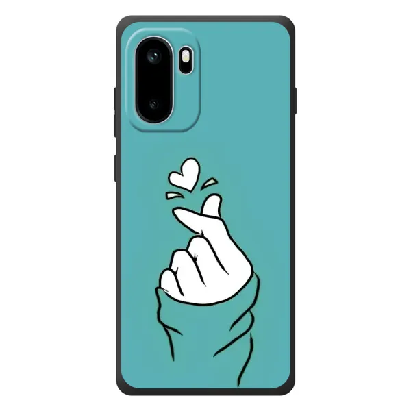 Чехол с рисунком «Сердечко на бирюзовом» для OnePlus Ace 6 Чехол с рисунком «Сердечко на бирюзовом» для OnePlus Ace 6
