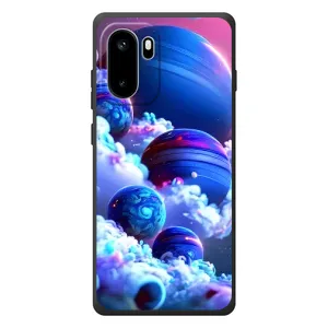 Чехлы КОСМОС для OnePlus Ace 6 (Синие планеты)