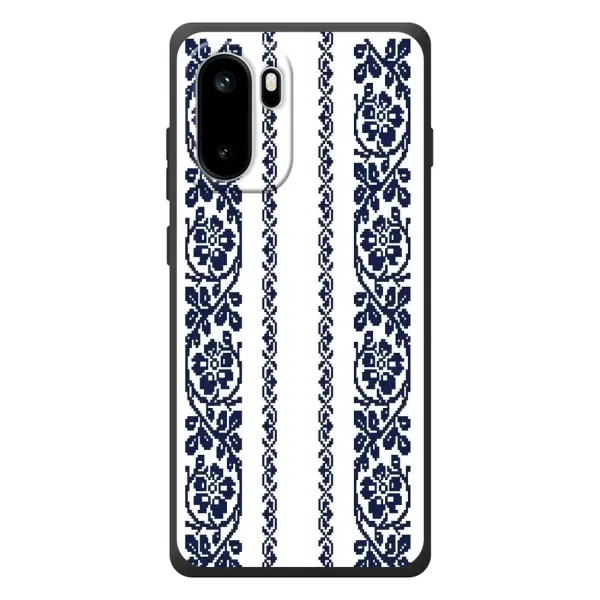 Чехол с рисунком «Синяя вышиванка» для OnePlus Ace 6