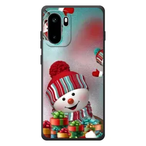 Чехлы на Новый Год OnePlus Ace 6 (Снеговик в шапке)