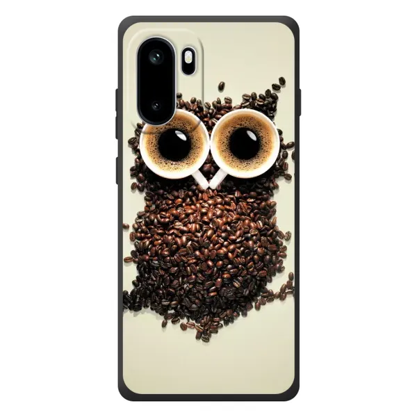 Чехол с рисунком «Сова с зерен кофе» для OnePlus Ace 6 Чехол с рисунком «Сова с зерен кофе» для OnePlus Ace 6