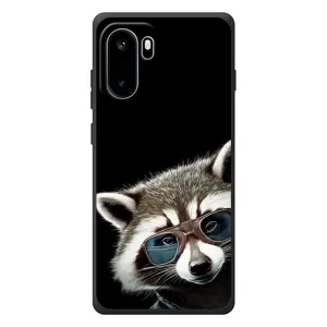Силиконовый Чехол с Енотами на OnePlus Ace 6 (Стильный Енот)