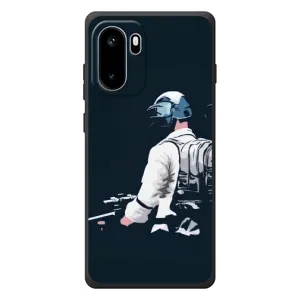 Силиконовый чехол с картинкой "Герой Pubg" на OnePlus Ace 6 (В экиперовке)