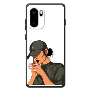 Силиконовый Чехол на OnePlus Ace 6 с картинкой Стильных Девушек (В зеленом)