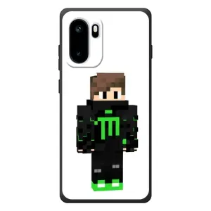 Чехлы для OnePlus Ace 6 (Персонажи Майн Крафт) (Зеленый мальчик)
