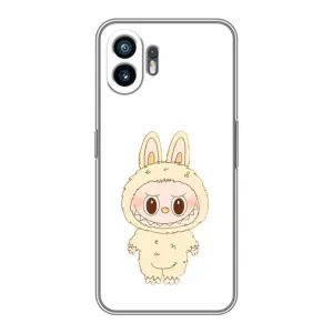Чохол з принтом Лабубу для OnePlus Ace 6T (Бежевий Лабубу)