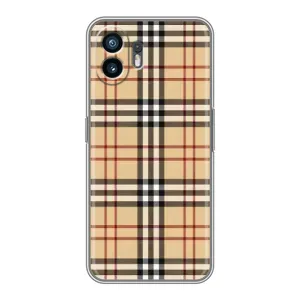 Чохол з Брендами одягу на ВанПлюс Ейс 6Т (Burberry стиль)