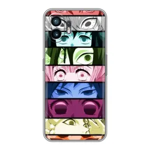 Силиконовые чехлы с глазами Anime для ВанПлюс Эйс 6Т (Глаза Хашира)