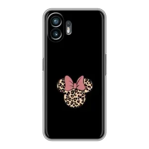 Чехол с леопардовым принтом на OnePlus Ace 6T (Леопардовая Минни)