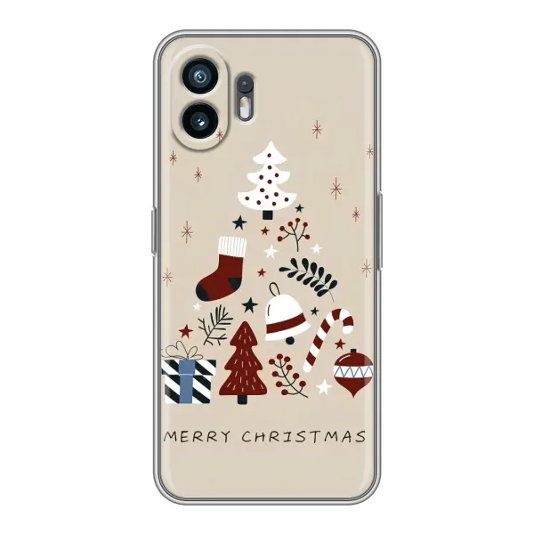 Чехол с рисунком «Merry Christmas» для OnePlus Ace 6T