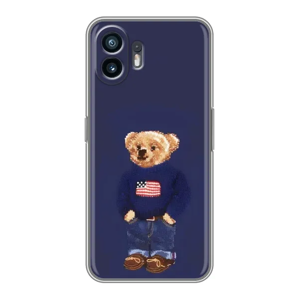Чехол с рисунком «Мишка USA» для OnePlus Ace 6T