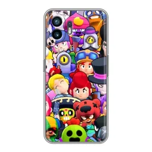 Силиконовый Чехол на OnePlus Ace 6T с картинкой Brawl Stars (Персонажи)
