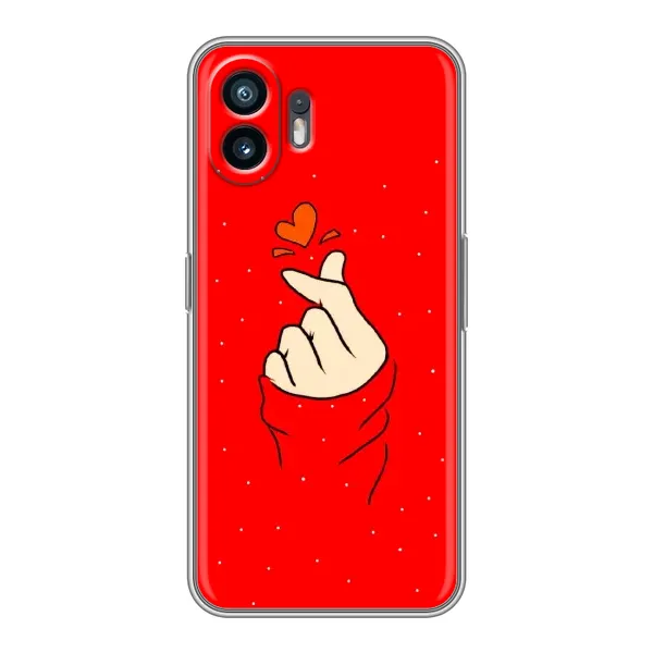 Чехол с рисунком «Сердце на красном» для OnePlus Ace 6T Чехол с рисунком «Сердце на красном» для OnePlus Ace 6T