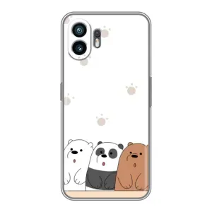 Чохли з зображенням різних тварин на OnePlus Ace 6T (Здивовані ведмедики)