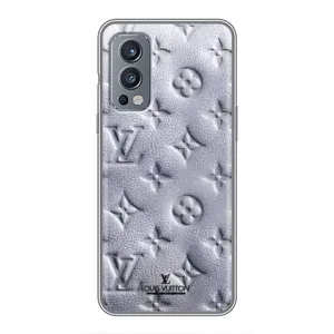 Текстурный Чехол Louis Vuitton для ВанПлас Норд 2 (Белый ЛВ)