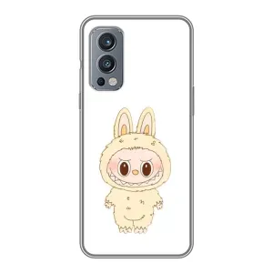 Чехол с принтом Лабубу для OnePlus Nord 2 (Бежевый Лабубу)