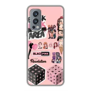 Чохли з картинкою для OnePlus Nord 2 (BLACK PINK колаж)